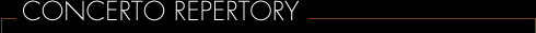 concerto repertory